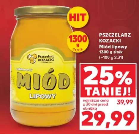 Miód lipowy Pszczelarz Kozacki