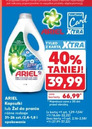 Kapsułki do prania Ariel +1 wariant