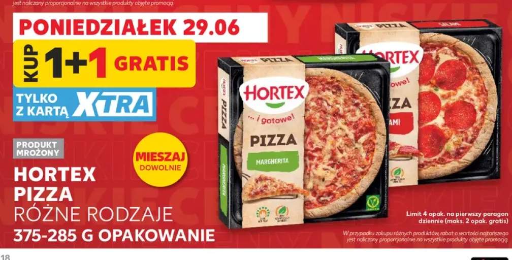 Pizza Margherita Hortex +1 wariant