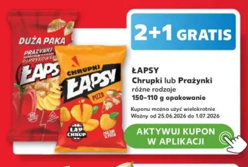 Prażynki ziemniaczane Łapsy paprykowe +1 wariant