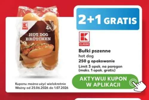 Bułki pszenne hot dog K-Classic