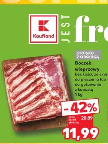 Boczek wieprzowy bez kości ze skórą