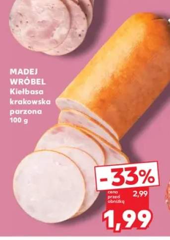 Kiełbasa krakowska parzona Madej Wróbel