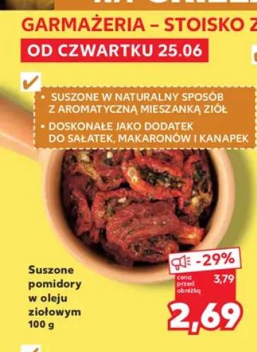 Suszone pomidory w oleju ziołowym