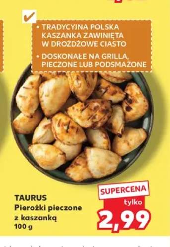 Pierożki pieczone z kaszanką TAURUS
