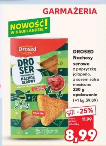 Nachosy serowe Drosed z sosem salsa mexicana +1 wariant