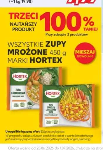 Zupy mrożone Hortex +2 warianty