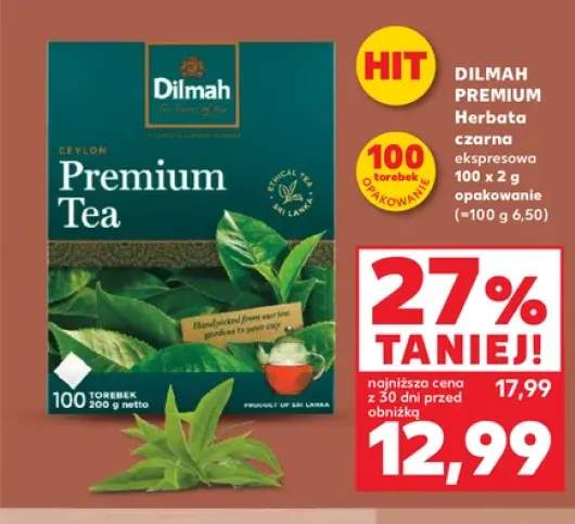 Herbata czarna ekspresowa Dilmah Premium