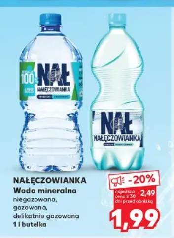 Woda mineralna niegazowana Nałęczowianka +2 warianty