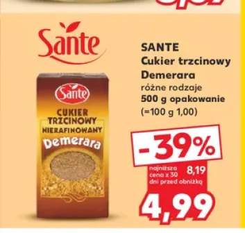 Cukier trzcinowy Demerara Sante