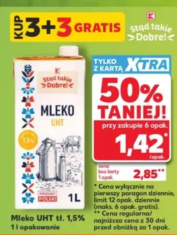 Mleko UHT tł. 1,5% Stąd takie Dobre!