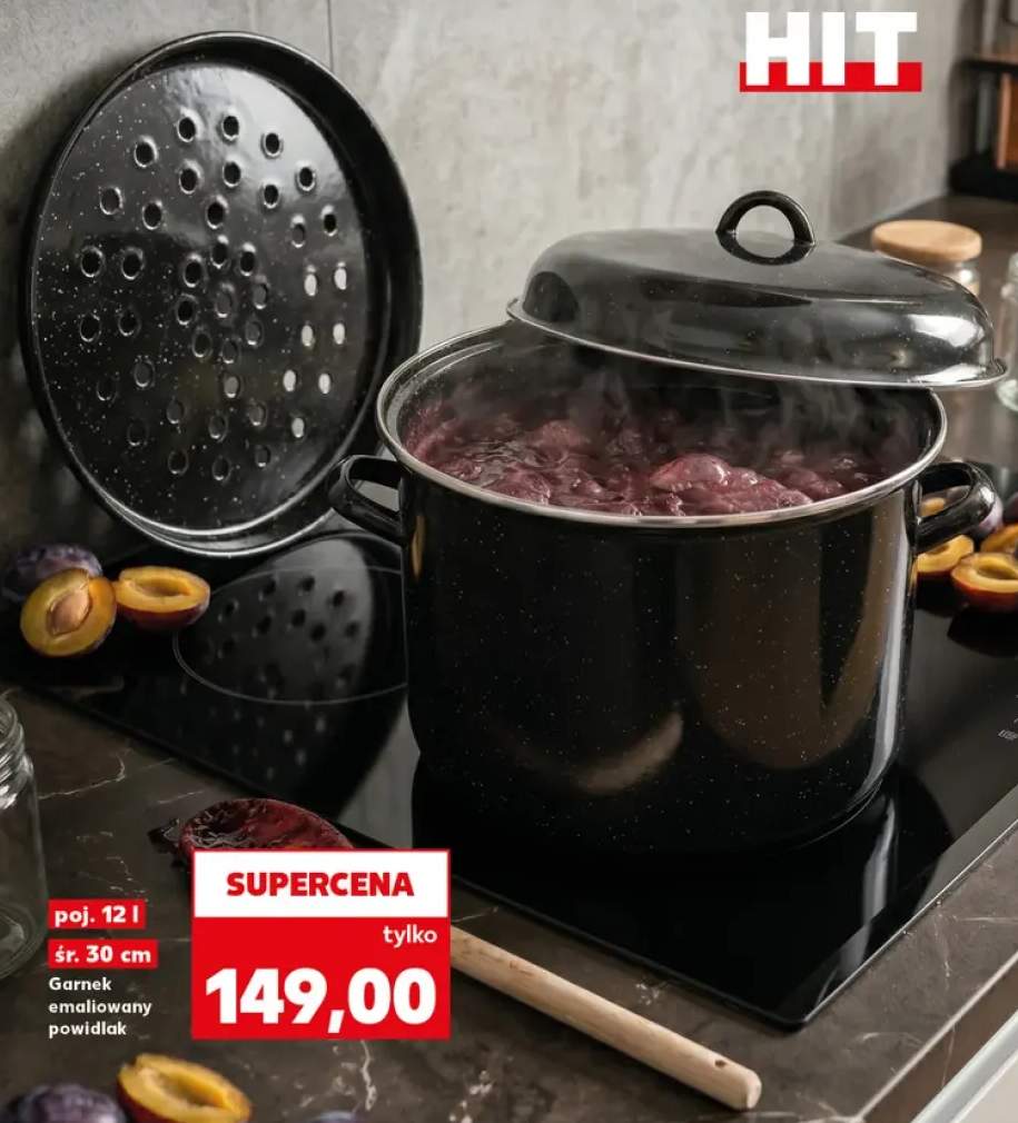 Garnek emaliowany powidlak 12 l