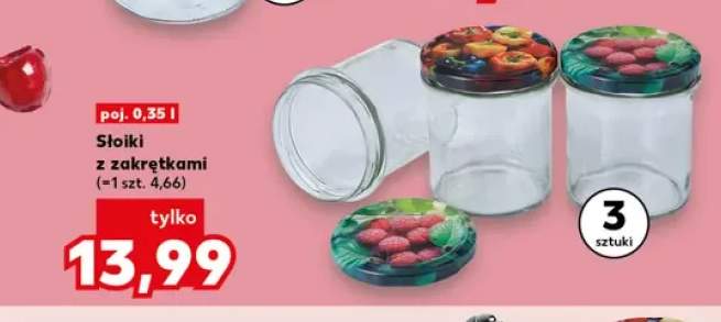 Słoiki z zakrętkami 3-pak 0,35 l