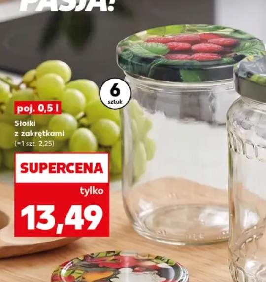 Słoiki z zakrętkami 6-pak