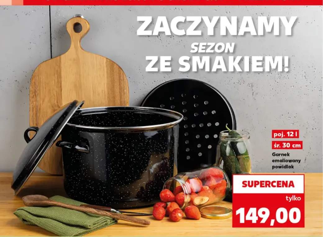 Garnek emaliowany powidlak 12 l