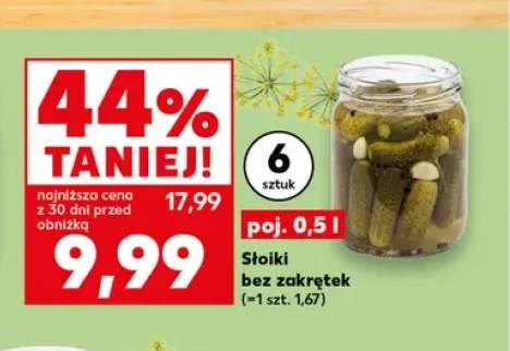 Słoiki bez zakrętek 6-pak 0,5 l