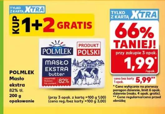 Masło ekstra 82% tł. Polmlek