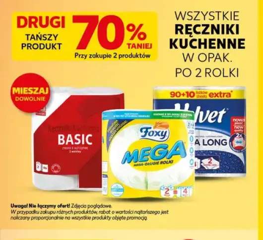 Ręczniki kuchenne w opakowaniu po 2 rolki +3 warianty