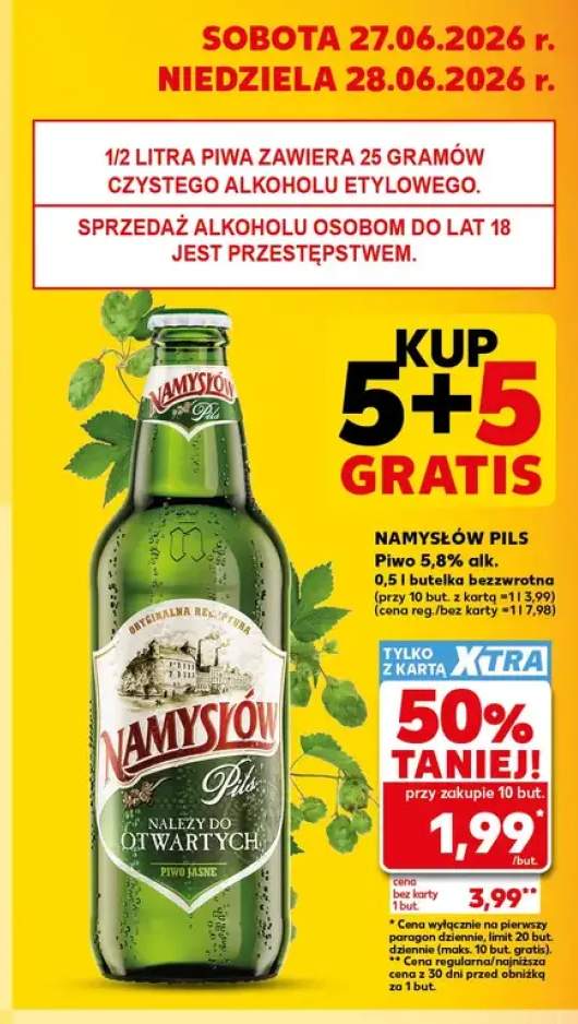 Piwo Namysłów Pils