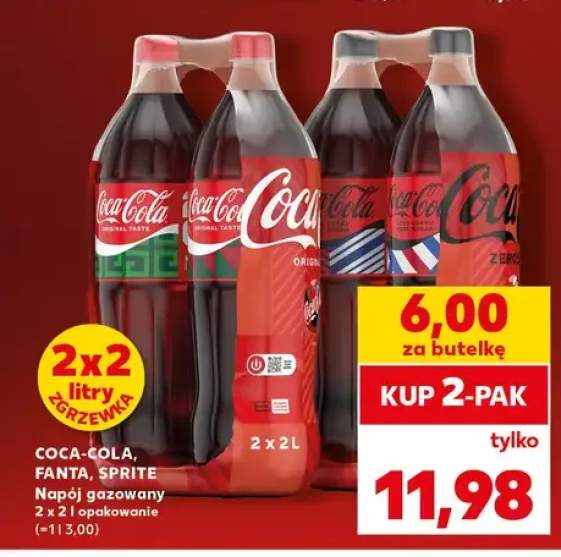 Napój gazowany Coca-Cola Zero 2-pak +3 warianty