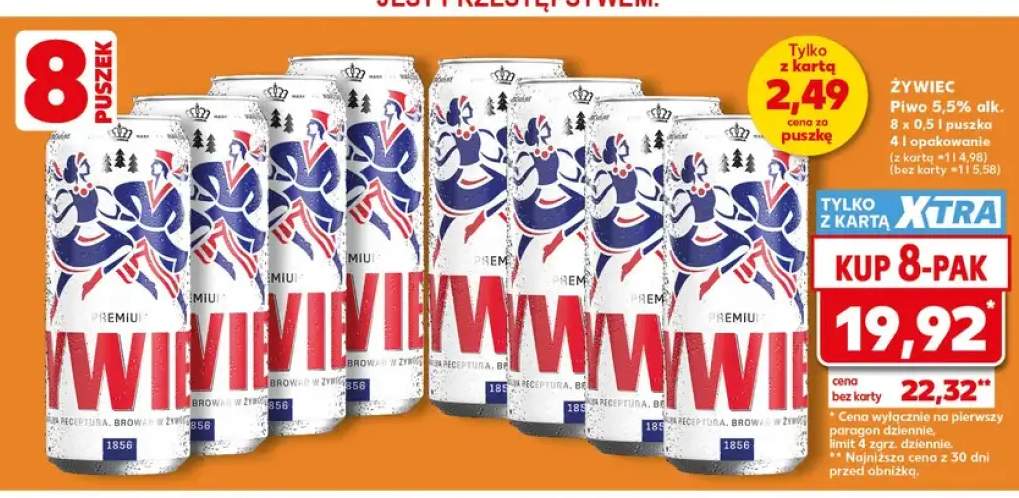 Piwo Żywiec 8-pak 500 ml