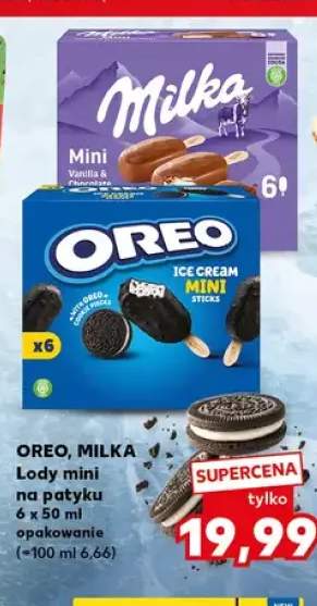 Lody mini na patyku Milka 6-pak 50 ml +1 wariant