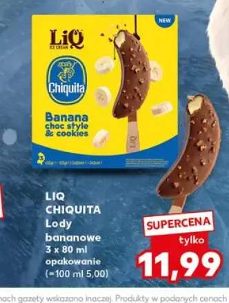 Lody bananowe LiQ Chiquita 3-pak 80 ml