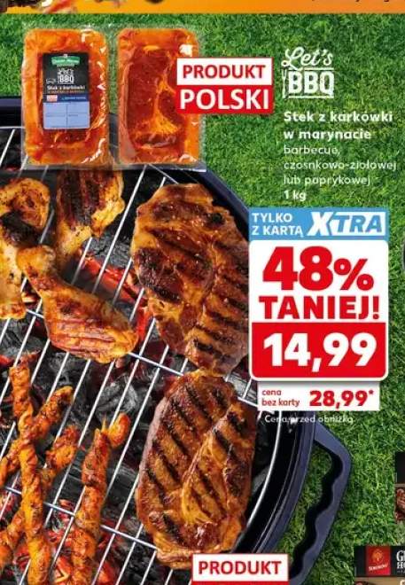 Stek z karkówki w marynacie barbecue Let's BBQ +2 warianty