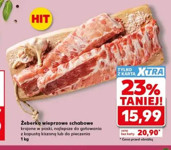 Żeberka wieprzowe schabowe