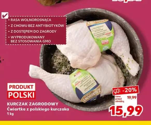 Ćwiartka z polskiego kurczaka Kurczak Zagrodowy