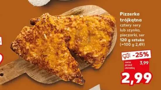 Pizzerka trójkątna cztery sery +1 wariant