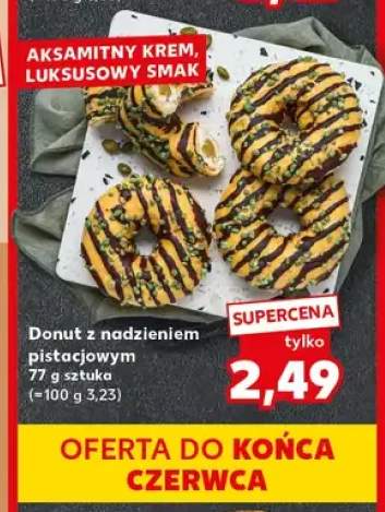 Donut z nadzieniem pistacjowym