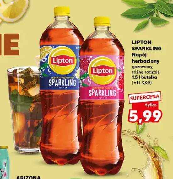 Napój herbaciany gazowany Lipton Sparkling Lemon & Yuzu +1 wariant