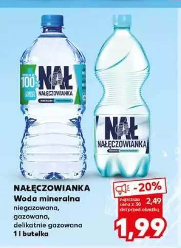 Woda mineralna niegazowana Nałęczowianka +2 warianty