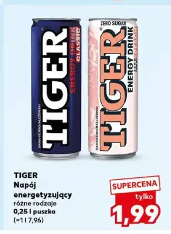 Napój energetyzujący Tiger Classic +1 wariant