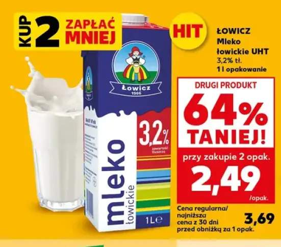 Mleko łowickie UHT 3,2%