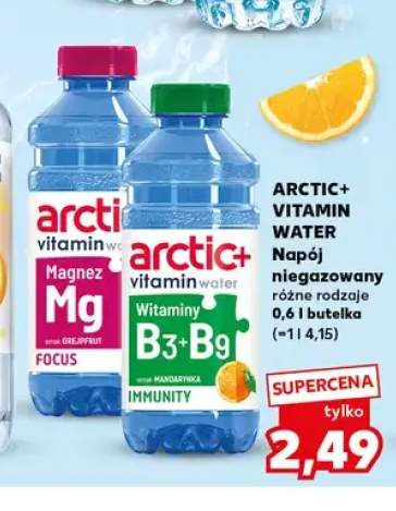 Napój niegazowany Arctic+ Vitamin Water Magnez Mg smak grejpfrut +1 wariant