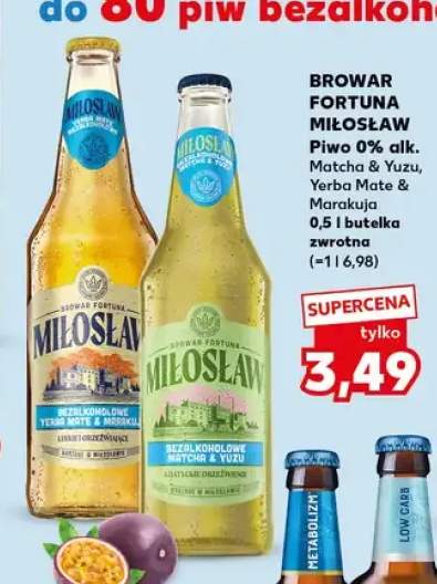 Piwo bezalkoholowe Miłosław Yerba Mate & Marakuja +1 wariant