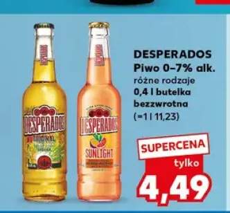 Piwo Desperados Sunlight +1 wariant