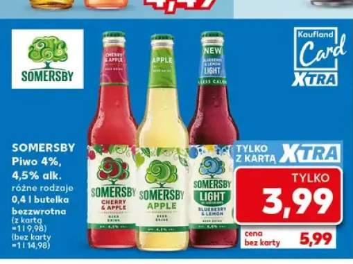 Piwo Somersby Cherry & Apple +2 warianty