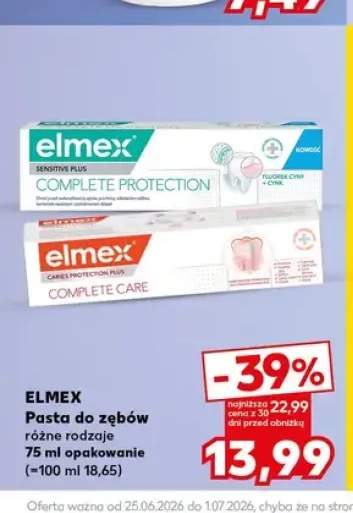 Pasta do zębów Elmex Caries Protection Plus Complete Care +1 wariant