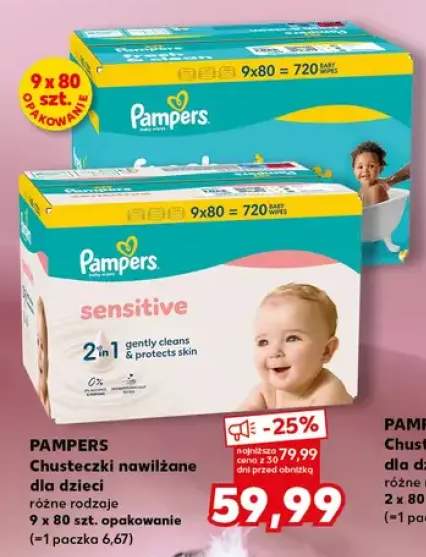 Chusteczki nawilżane dla dzieci Pampers