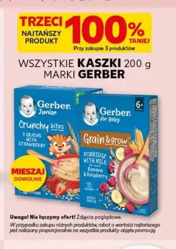 Kaszki 200 g marki Gerber +2 warianty