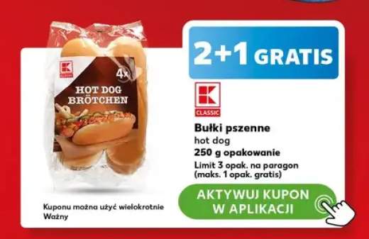 Bułki pszenne hot dog K-Classic