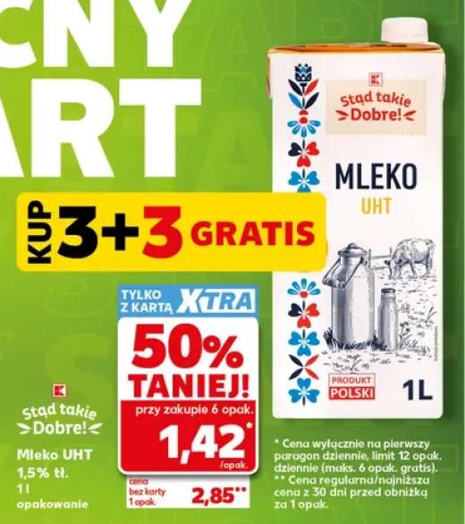 Mleko UHT Stąd takie Dobre! 1,5% tł.