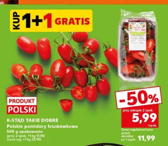 Polskie pomidory truskawkowe K-Stąd Takie Dobre