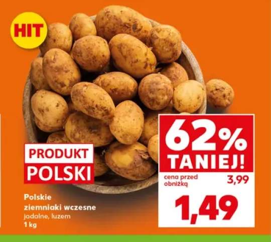 Ziemniaki wczesne jadalne polskie