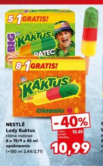 Lody Kaktus Big Nestle +1 wariant