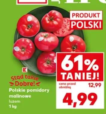 Pomidory malinowe polskie luzem