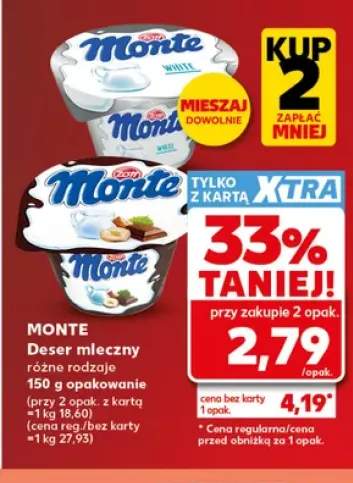 Deser mleczny Monte